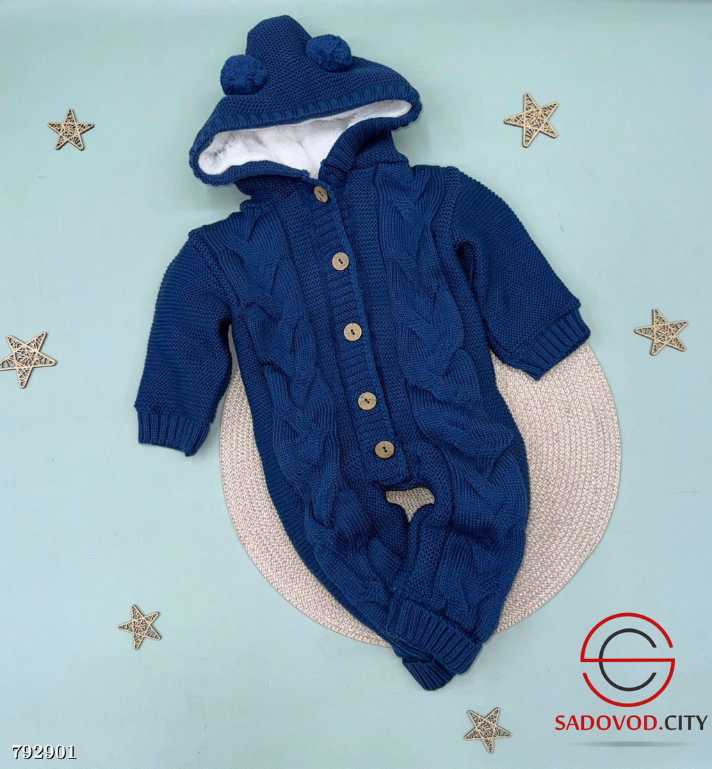 Вязаный детский комбинезон на меху - Bruno фото 5