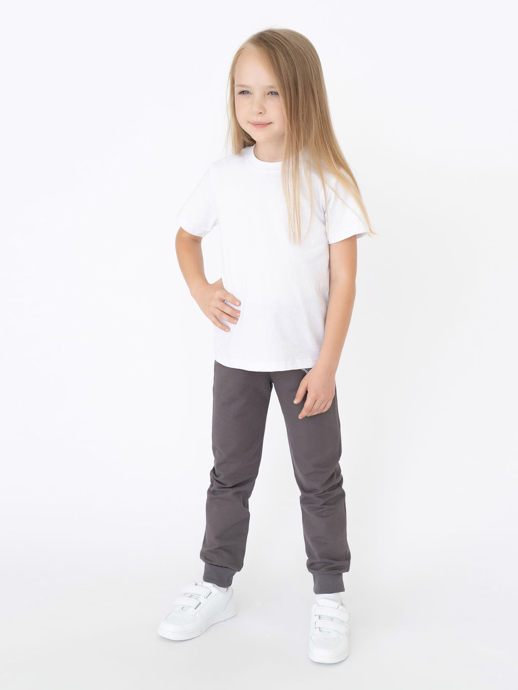 Брюки детские серые