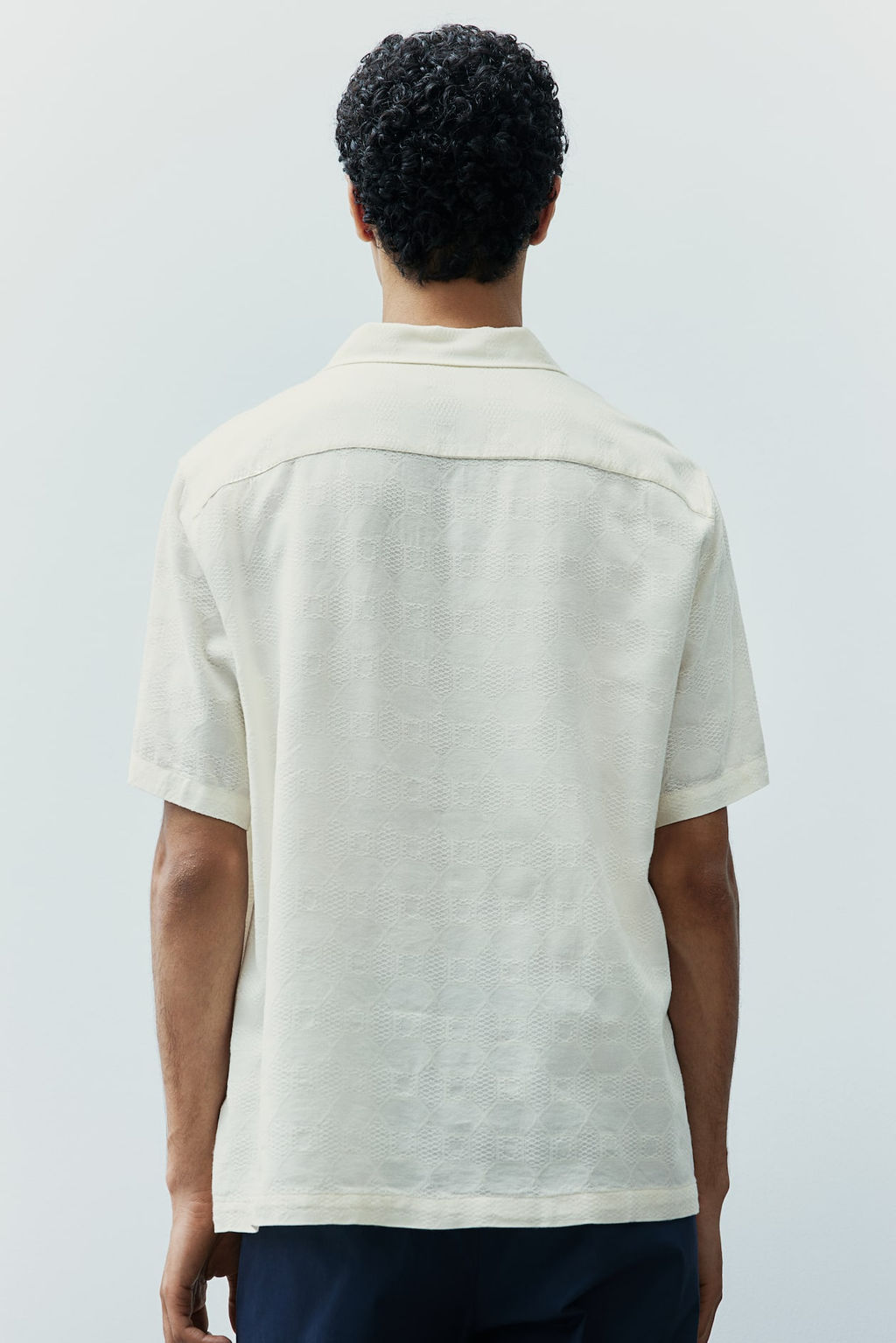 Camisa resort en tejido jacquard Regular Fit - H&m фото 5