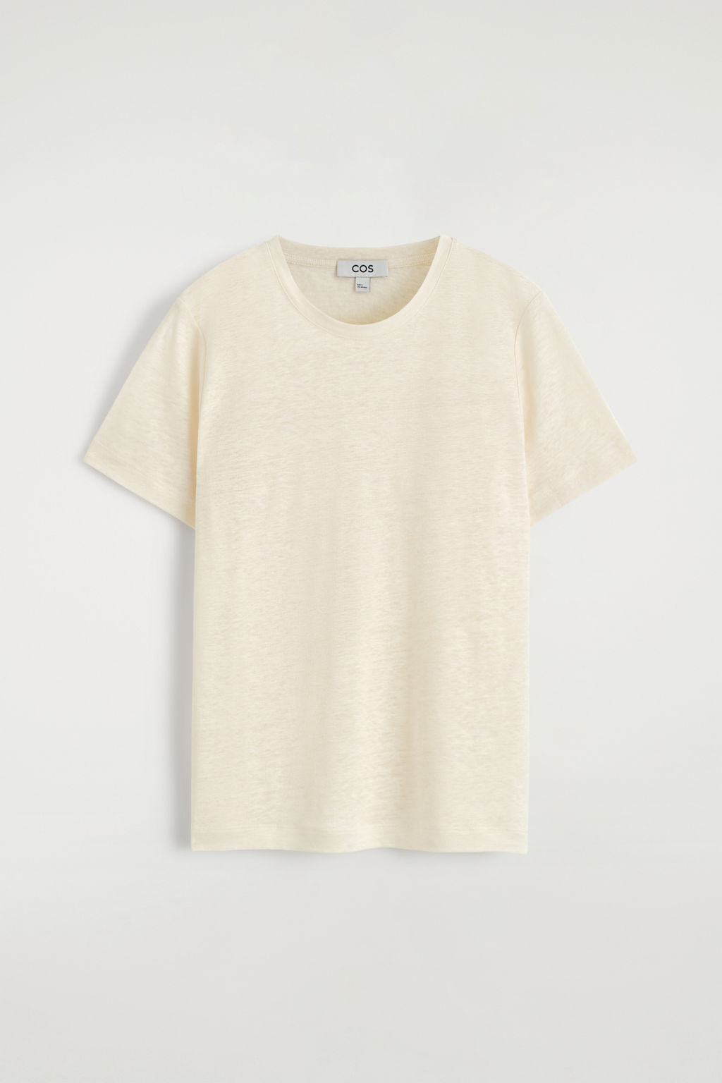 CAMISETA DE LINO CON CUELLO REDONDO