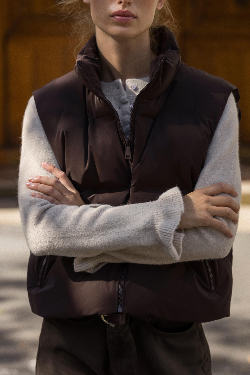 RUBBERISED PUFFER GILET - Zara фото 15