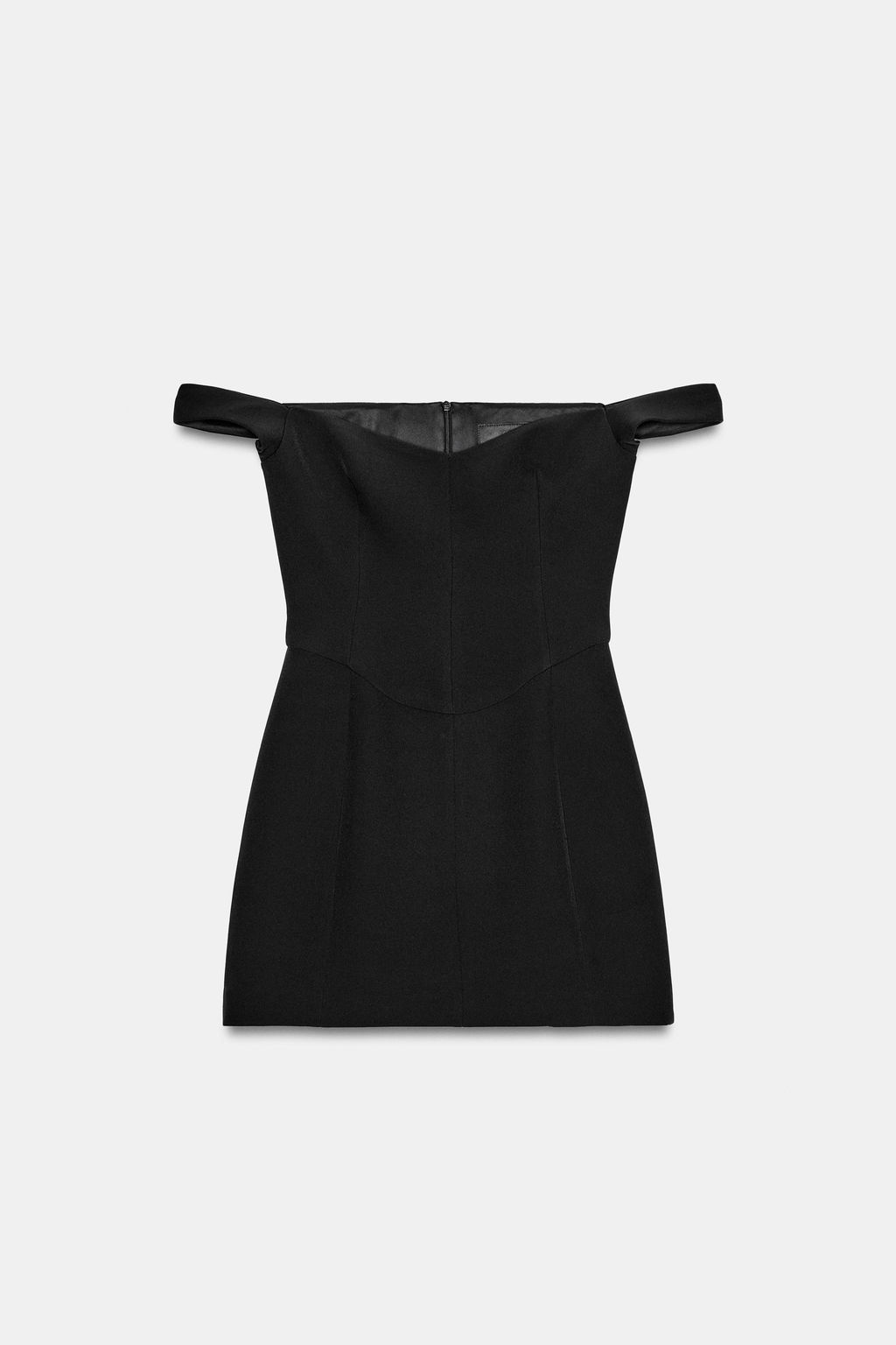 VESTIDO CORTO VOLUMEN / Negro - Zara фото 5