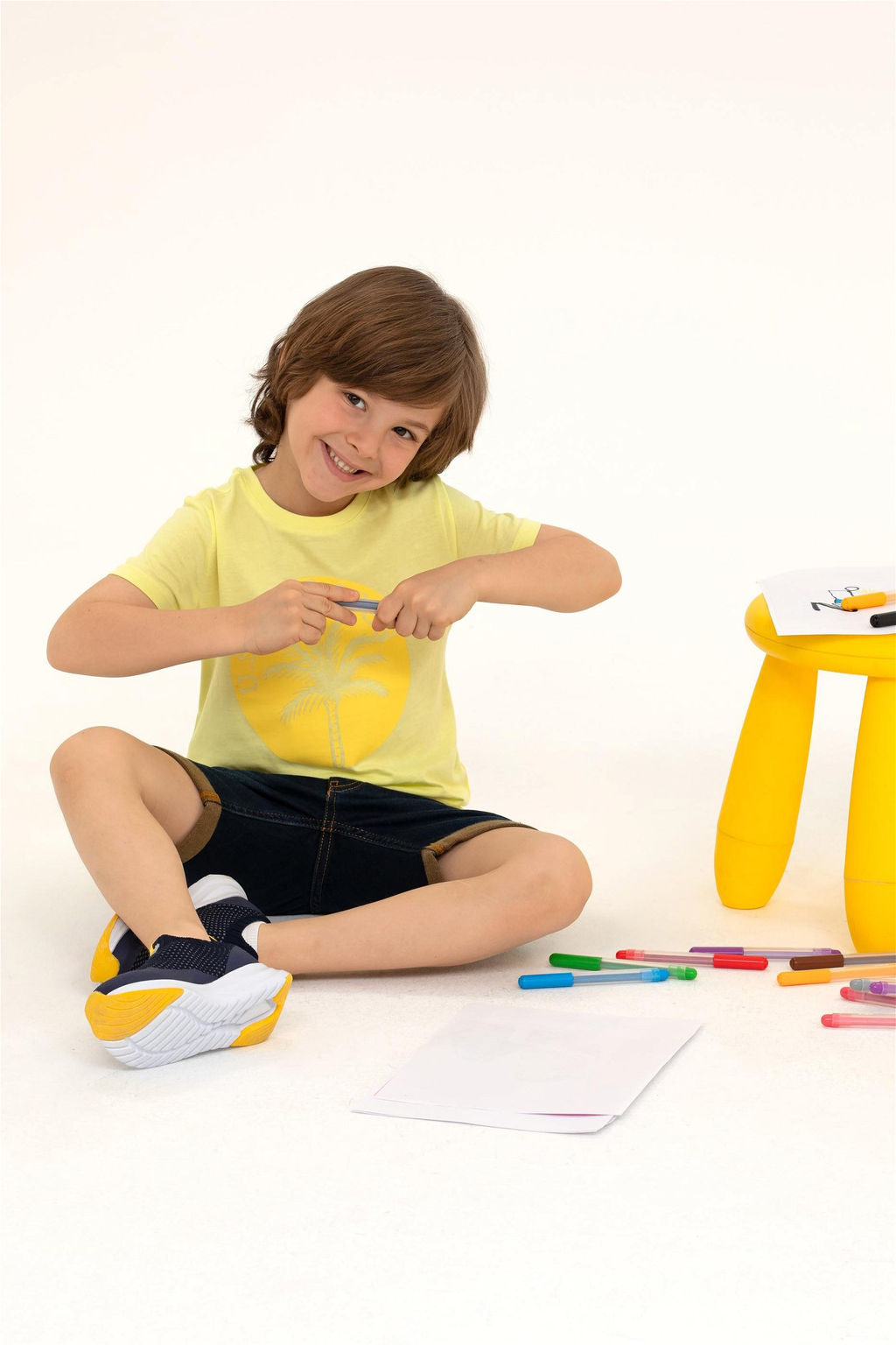 U. S. Polo Assn Детская светло-желтая футболка с круглым вырезом - U.s. polo assn фото 7