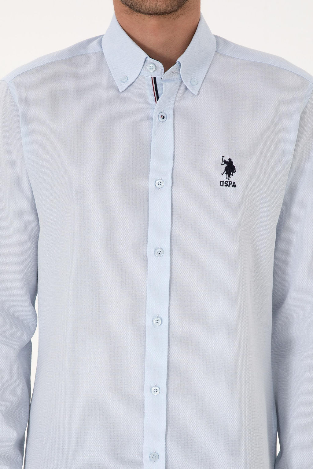 Erkek A__k Mavi Uzun Kollu G_mlek Sepette S_rpriz _ndirim - U.s. polo assn фото 6