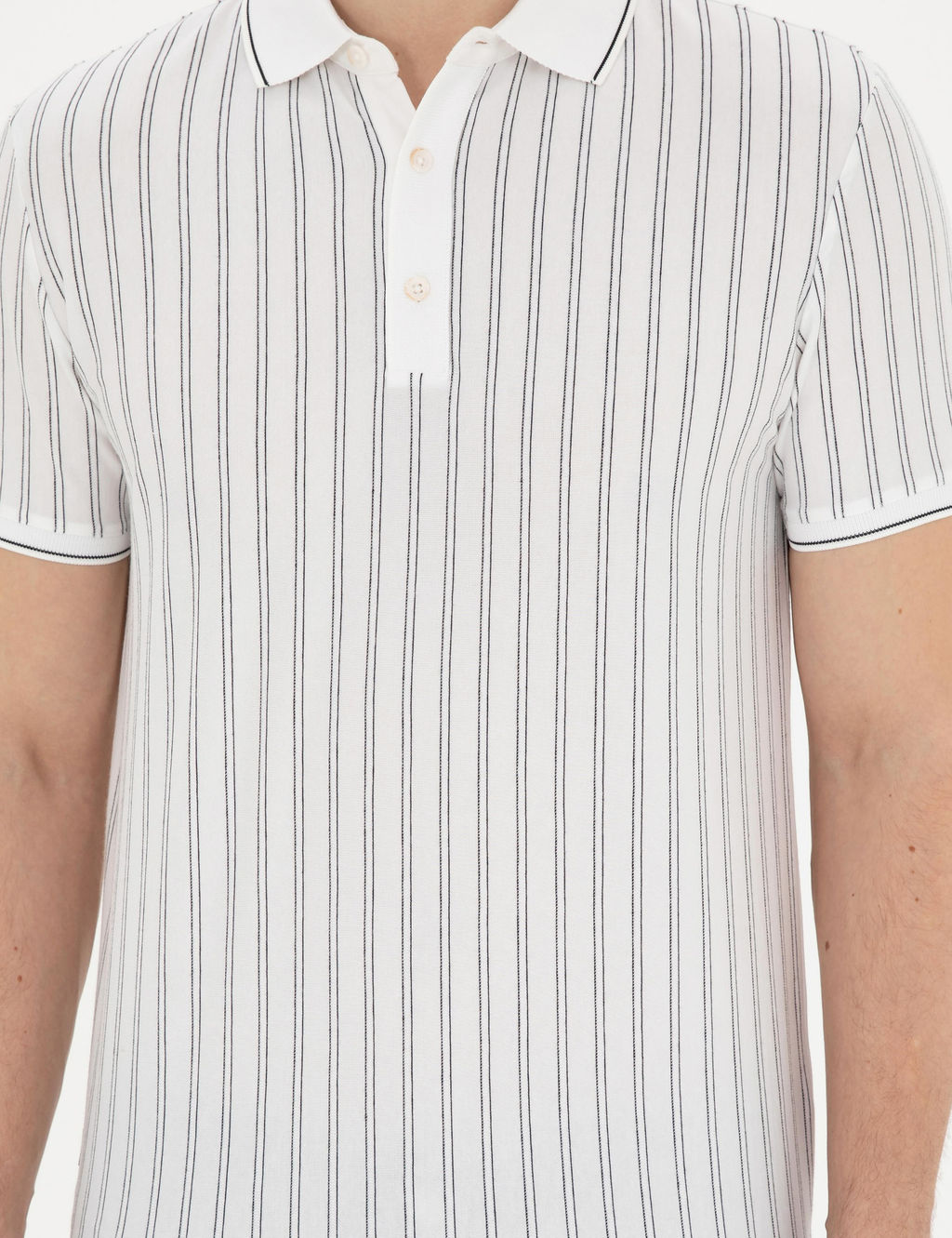 Beyaz Slim Fit Ti__rt