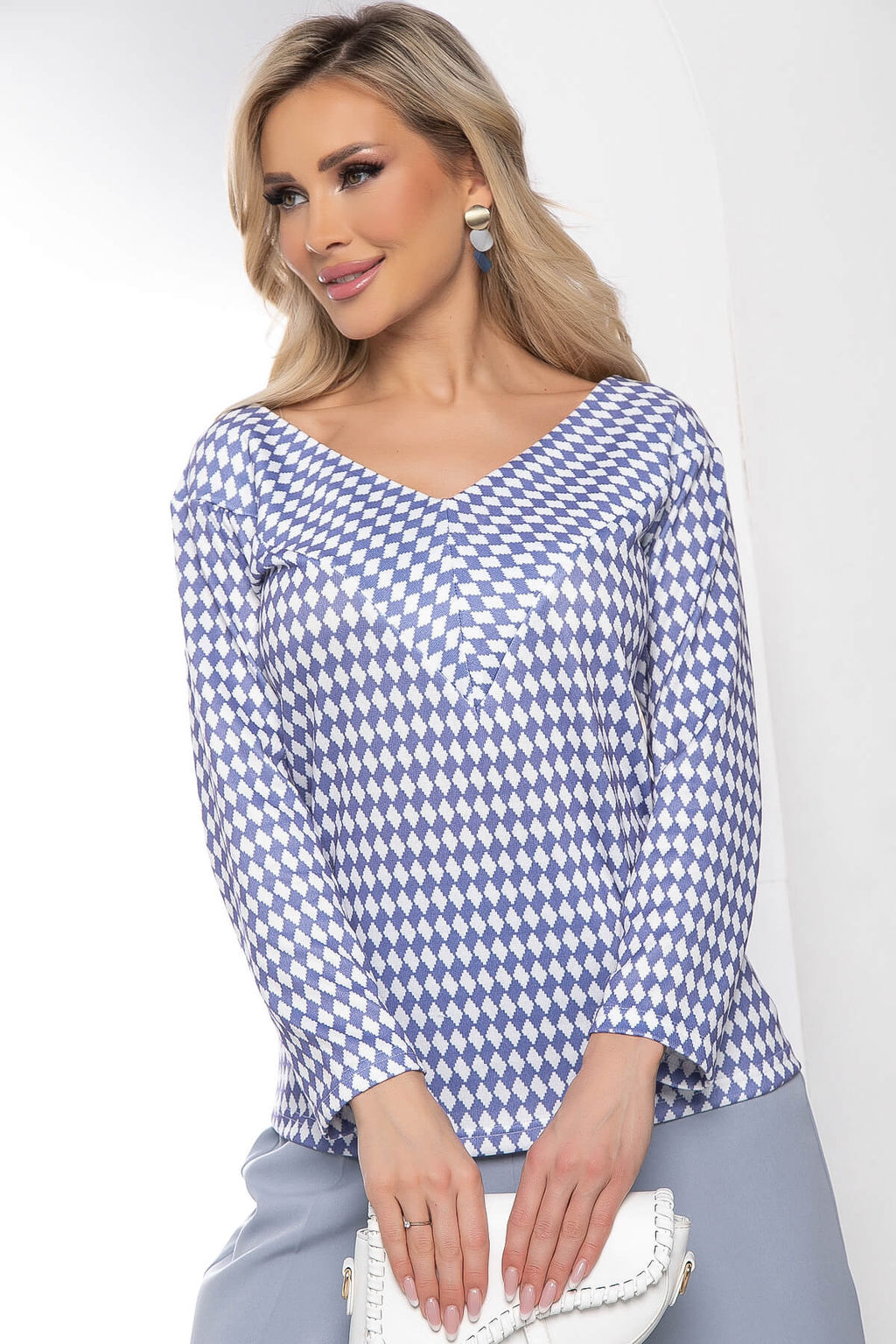 Джемпер Адель (блю энд вайт) Б8065 - Lt collection фото 13