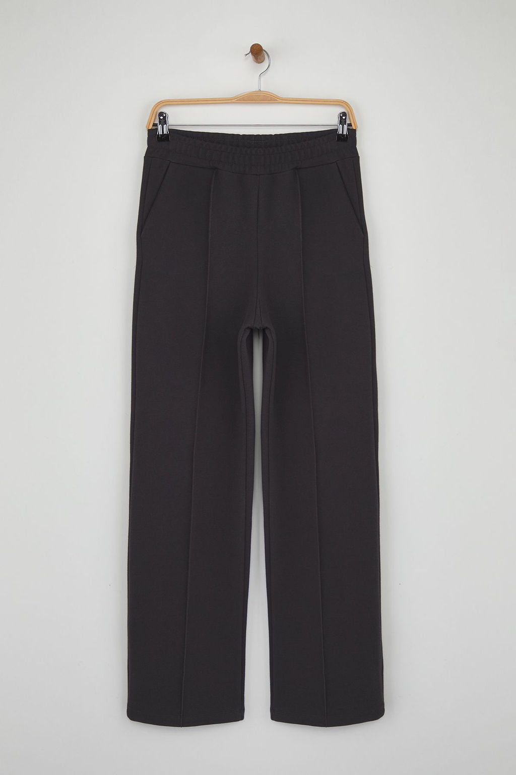 Teen Antrasit Wide Leg Pike Nervur Detayl? Esnek Orme Pantolon TWOAW26PL00018 - Trendyolmilla фото 5