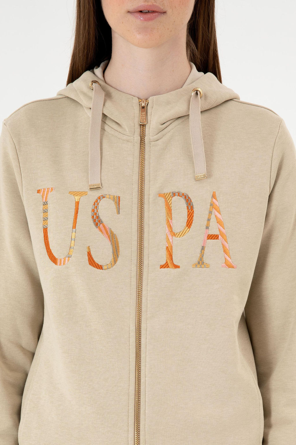 Kad_n A__k Haki Basic Kap__onlu Sweatshirt - U.s. polo assn фото 6