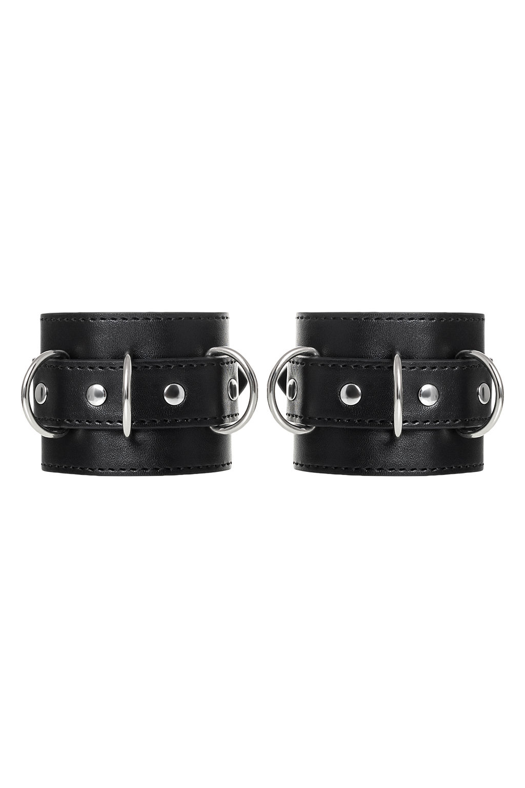 Наручники Anonymo #0103, PU кожа, черные - Toyfa фото 6