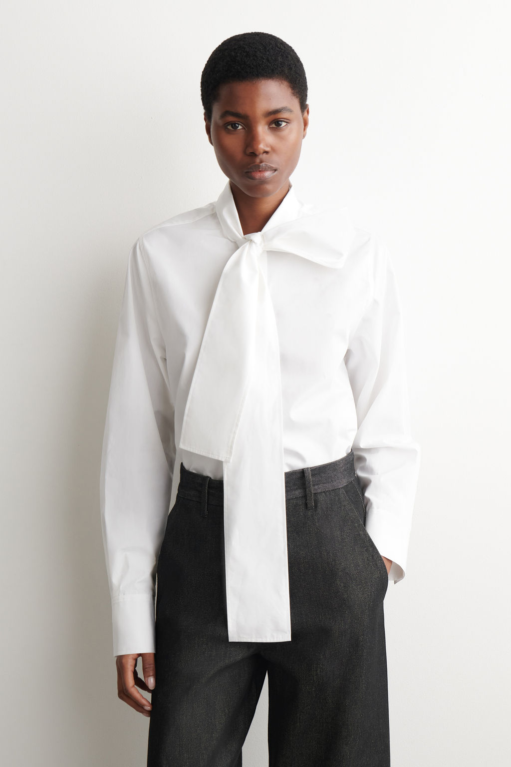 CAMISA DE ALGOD?N CON LAZADA - H&m фото 2