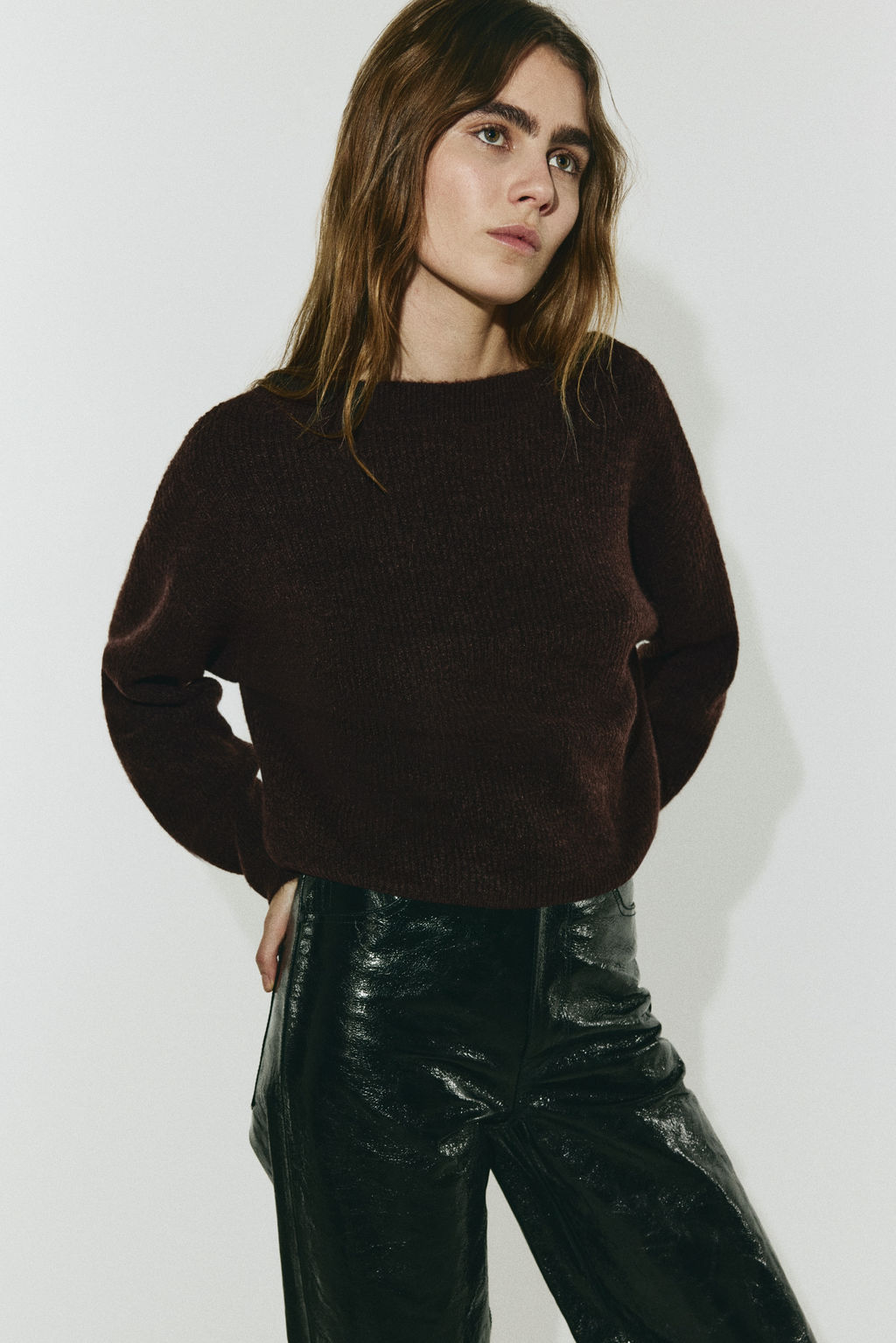 Jersey oversize con escote barco - H&m фото 5