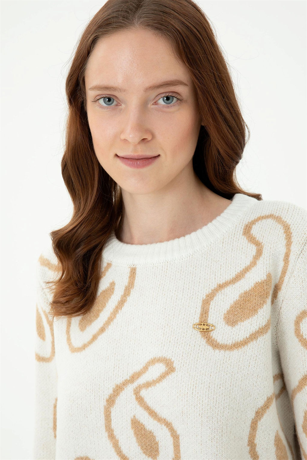 U. S. Polo Assn Женский кремовый свитер - U.s. polo assn фото 9