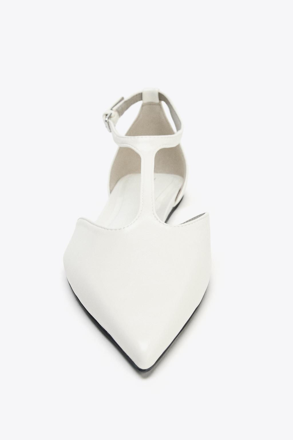 FLAT SHOES WITH ANKLE STRAP - Zara фото 3