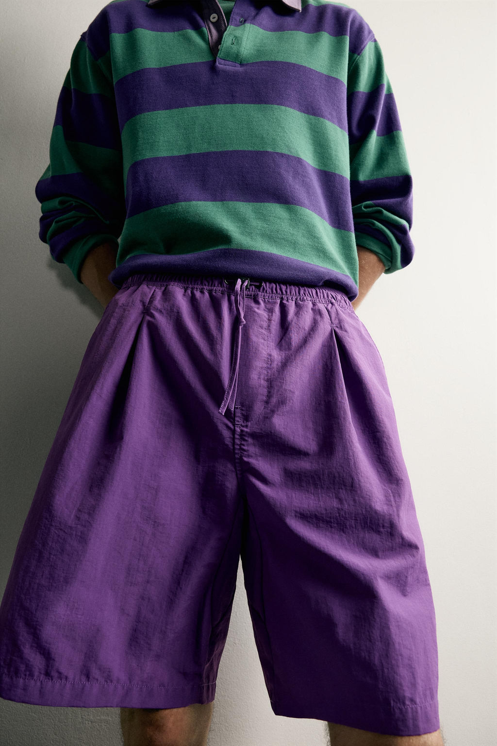 PANTALONES CORTOS T?CNICOS 9 / Morado - Zara фото 4