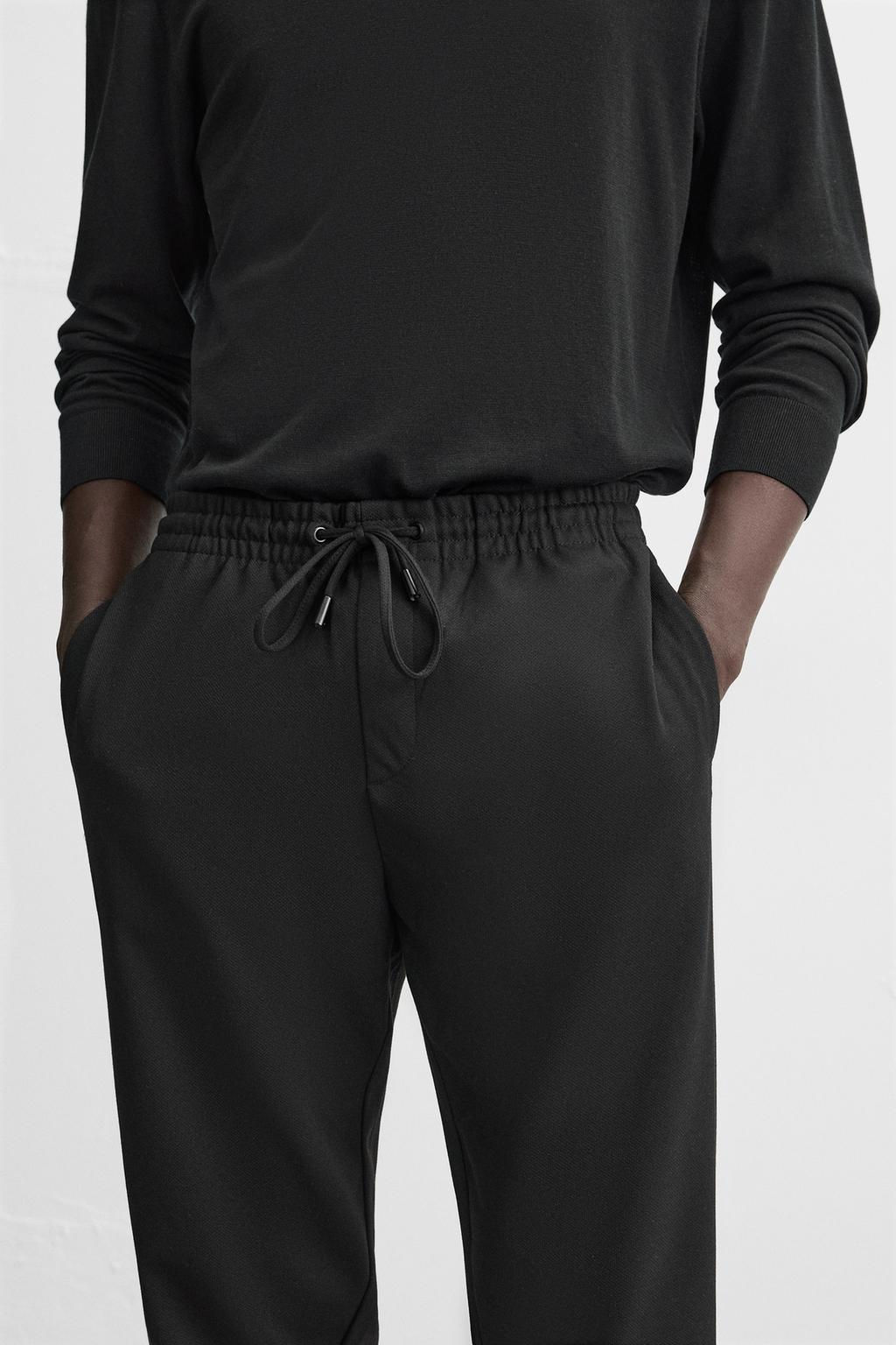 EASY CARE JOGGER WAIST TROUSERS - Zara фото 14