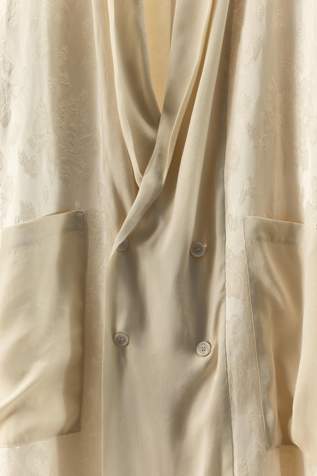 ABRIGO COMBINADO JACQUARD LINO LIMITED EDITION / Vainilla - Zara фото 9