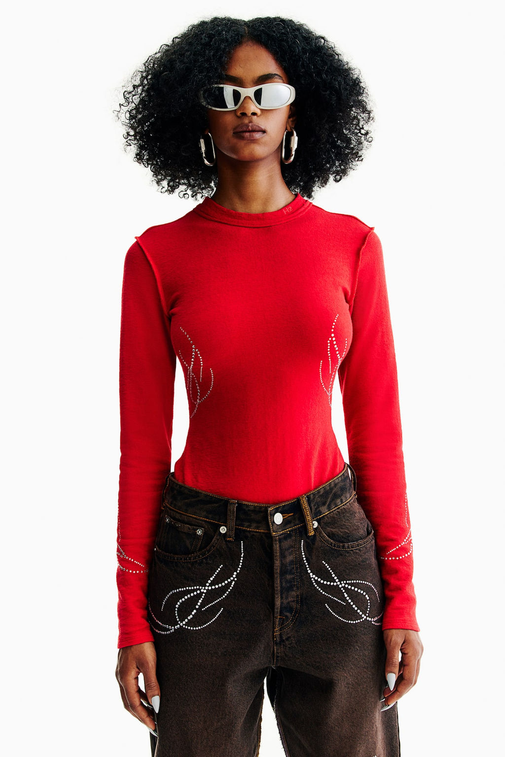 Body tanga con strass - H&m фото 2