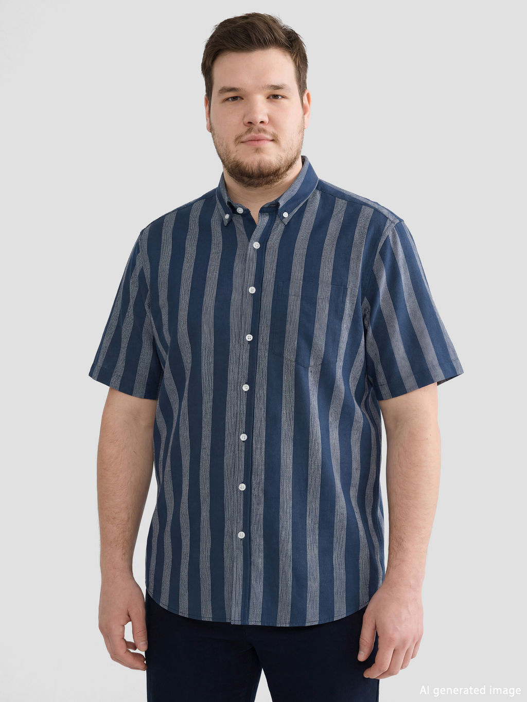 Regular Fit ?izgili Arm?rl? Erkek G?mlek