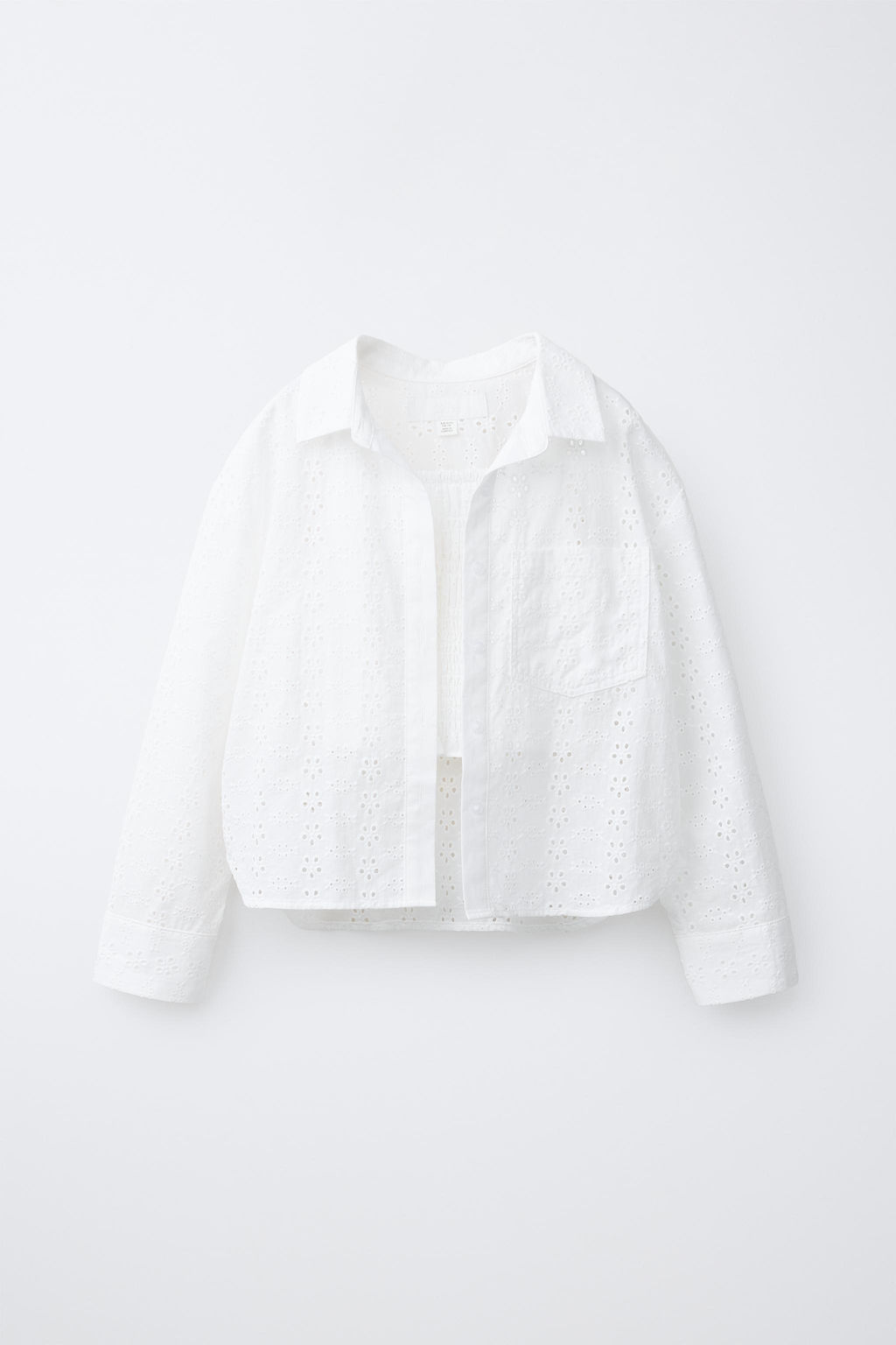PACK CAMISA CON TOP SCHIFFLY / Blanco roto - Zara фото 2