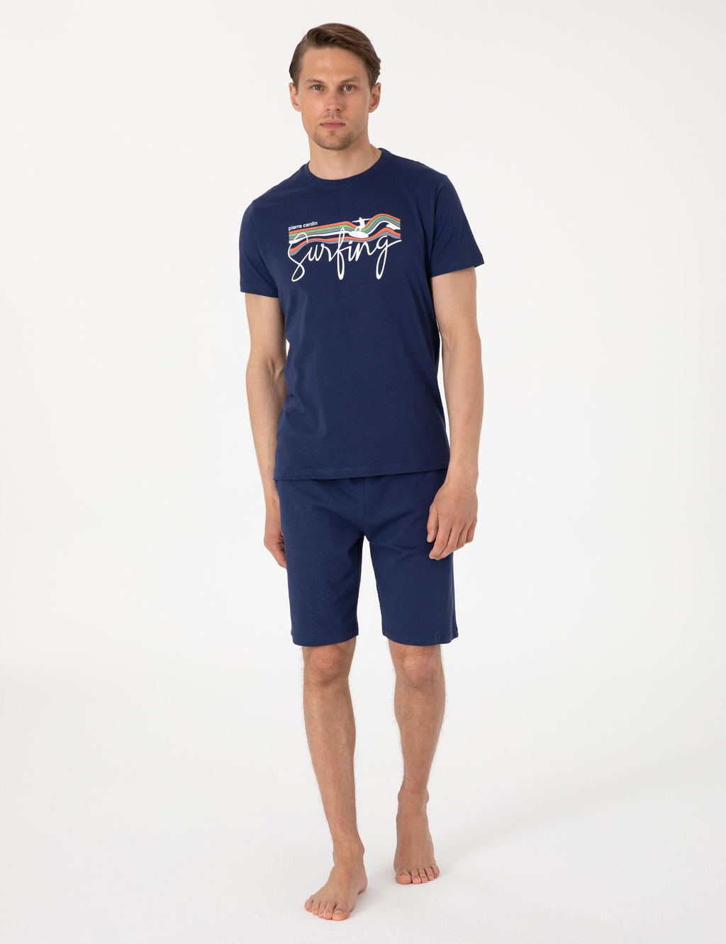 Mavi K_sakol _ortlu Pijama Tak_m_ - Pierre cardin фото 4