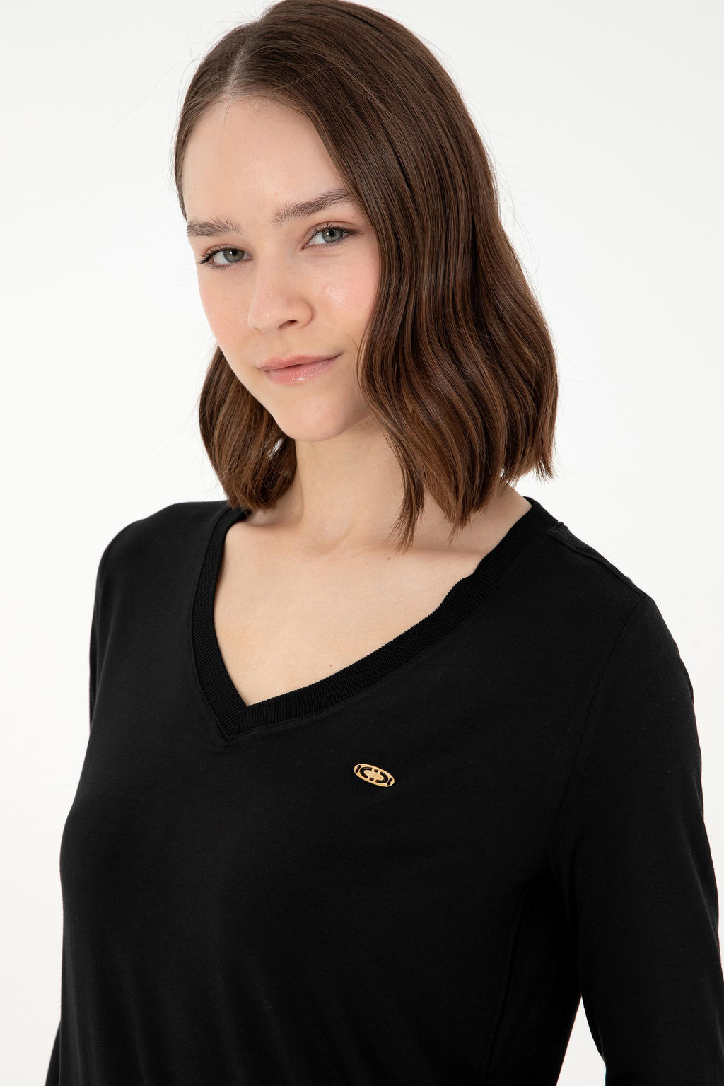 Женский черный свитшот Неожиданная скидка в корзине - U.s. polo assn фото 2