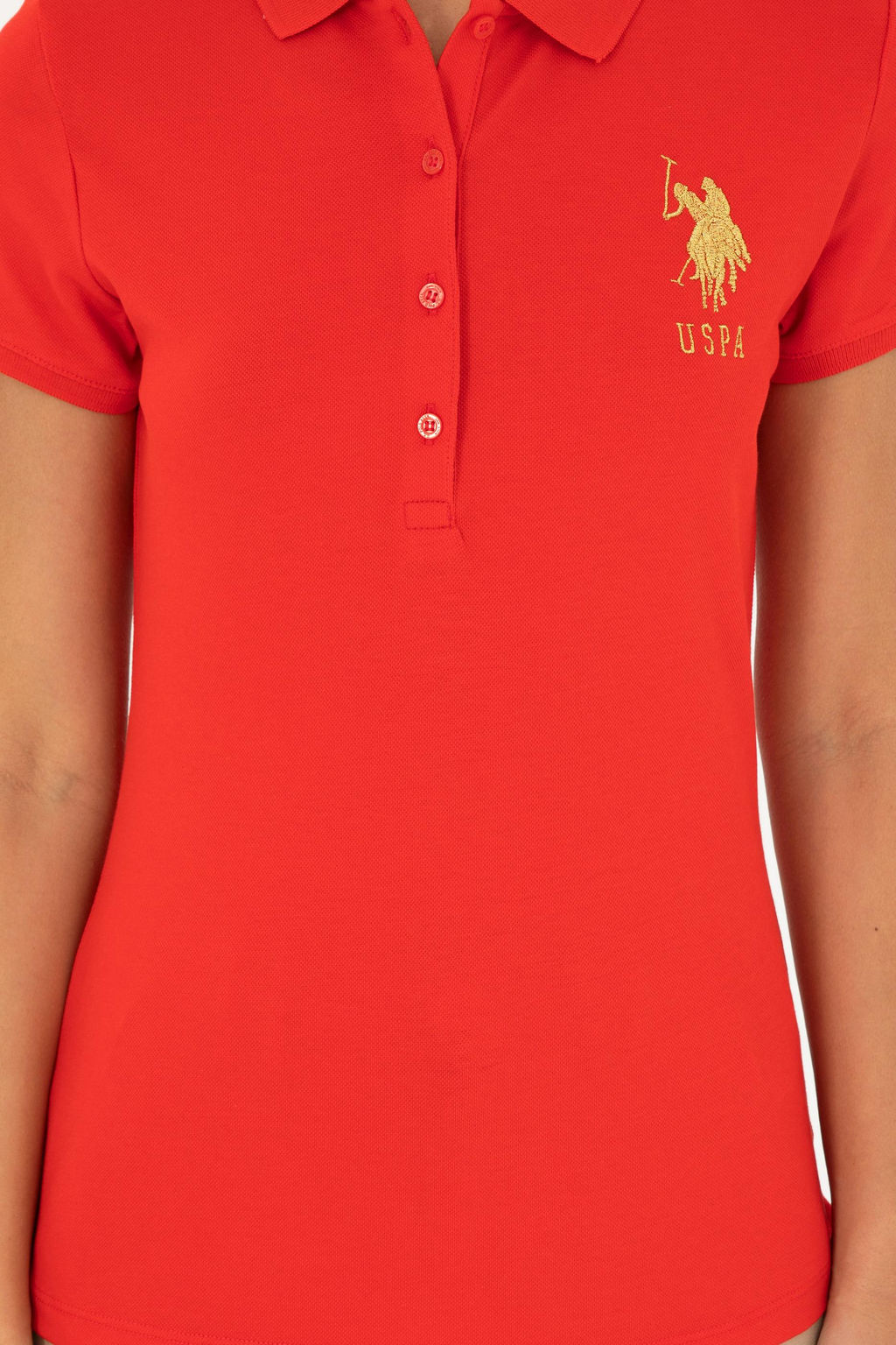 Женская красная базовая футболка Неожиданная скидка в корзине - U.s. polo assn фото 13