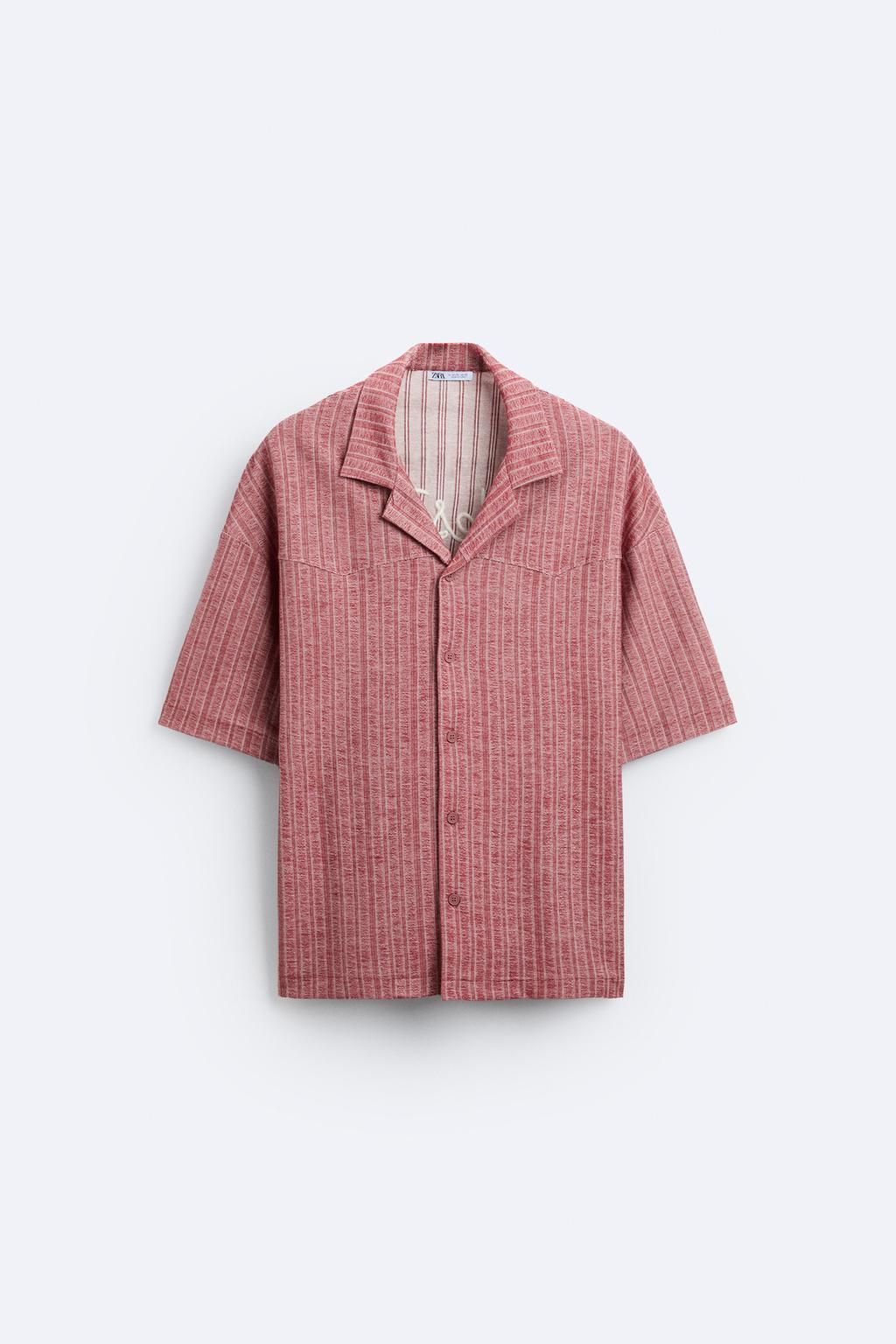 EMBROIDERED JACQUARD SHIRT - Zara фото 7
