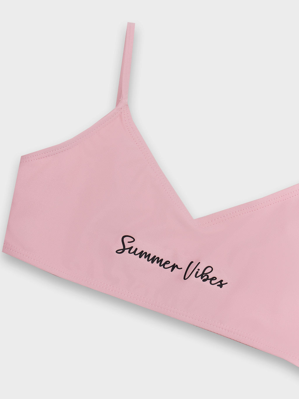 Купальник для девочек раздельный с тропическим принтом и надписью summer vibes - Mark formelle фото 7