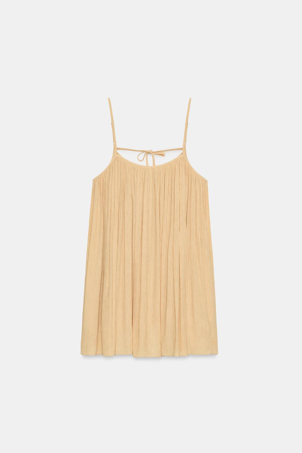 VOLUMINOUS TEXTURED MINI DRESS - Zara фото 7