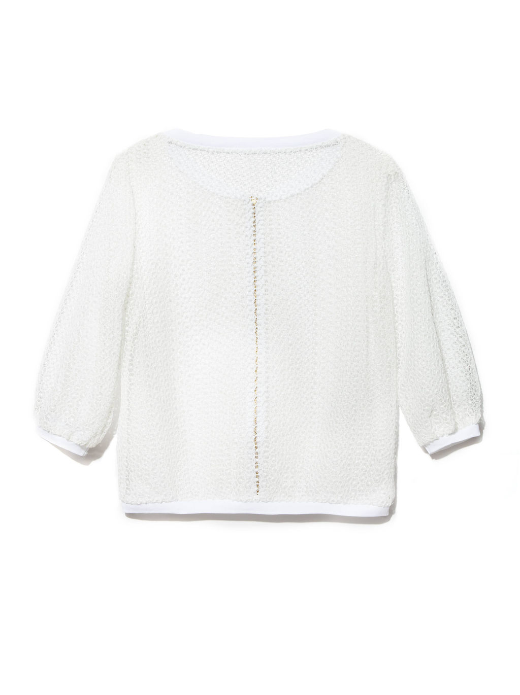 CONTE Ультрамодный бомбер из кружева с рукавами ? LJ 895 off-white - Conte elegant фото 6