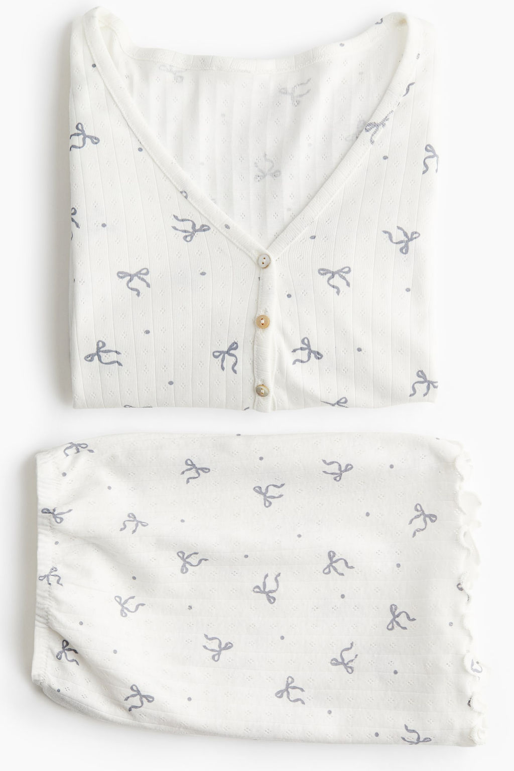 Pijama en pointelle - H&m фото 7