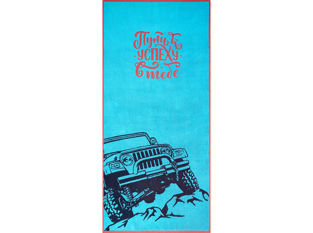 Полотенце махровое 6с102.411ж1 Гонки(3-бир-т.син) 67х150см