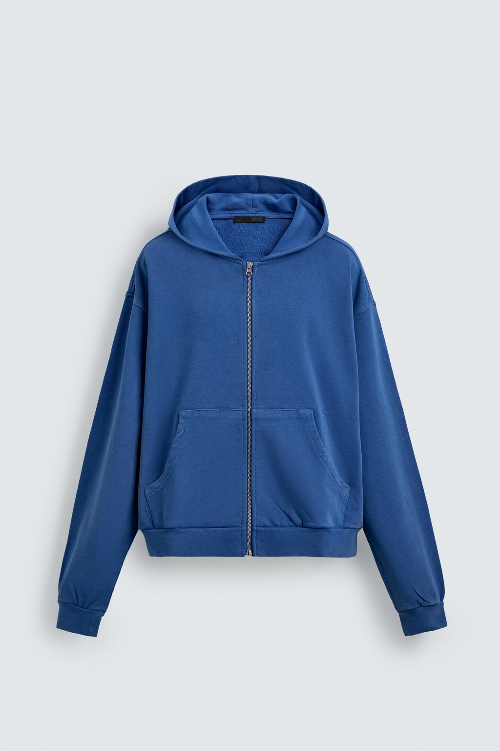 WASHED ZIP-UP HOODIE - Zara фото 9