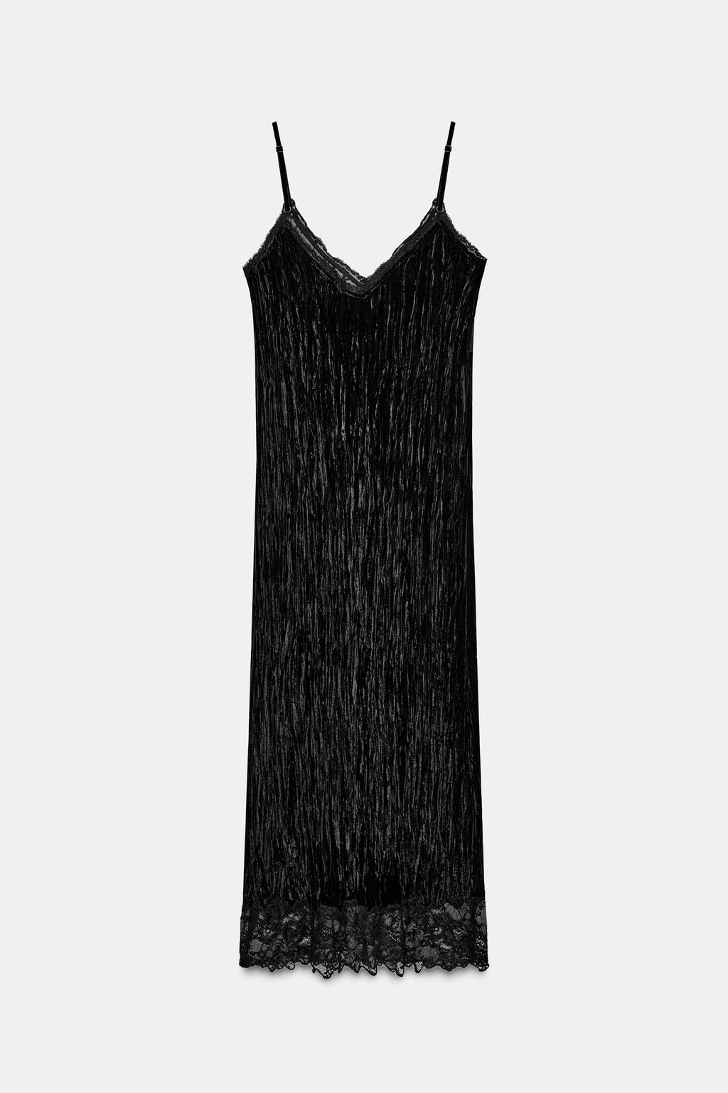 ZW COLLECTION VELVET CAMISOLE DRESS - Zara фото 6