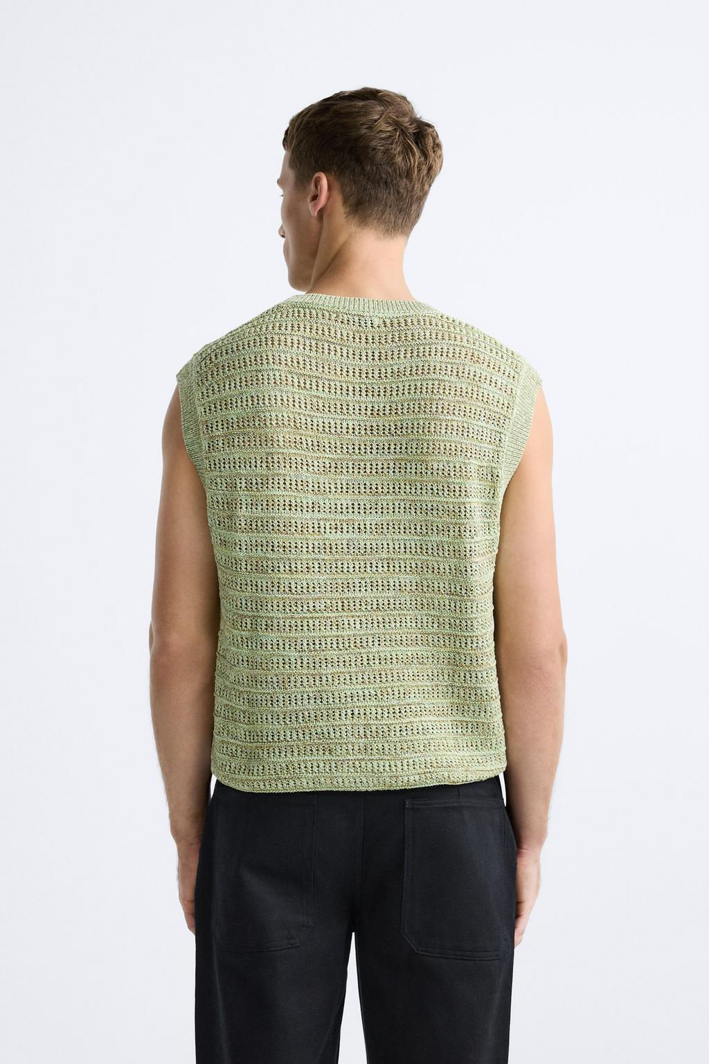 TEXTURED KNIT VEST - Zara фото 7