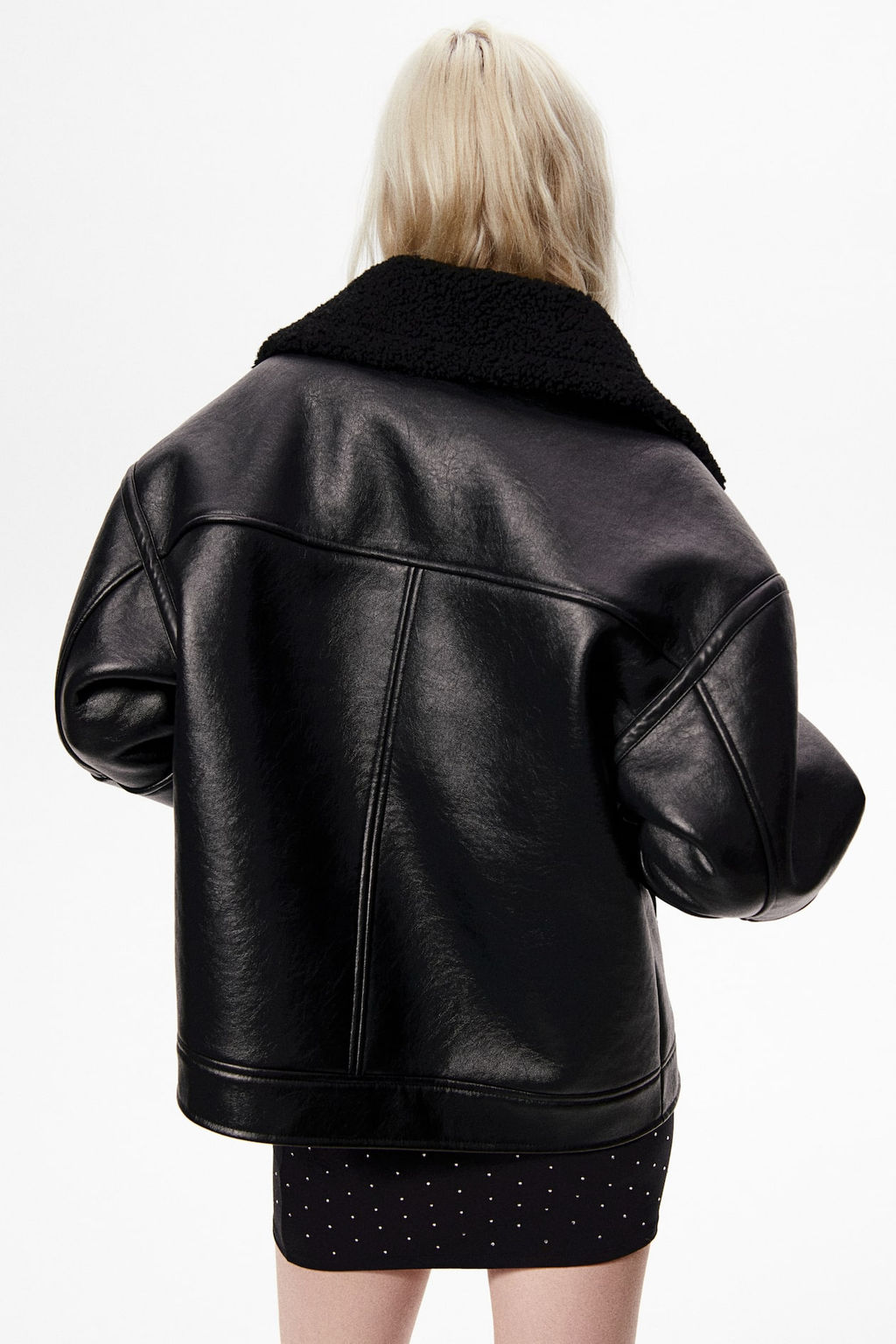 Cazadora biker con forro de borreguito - H&m фото 4