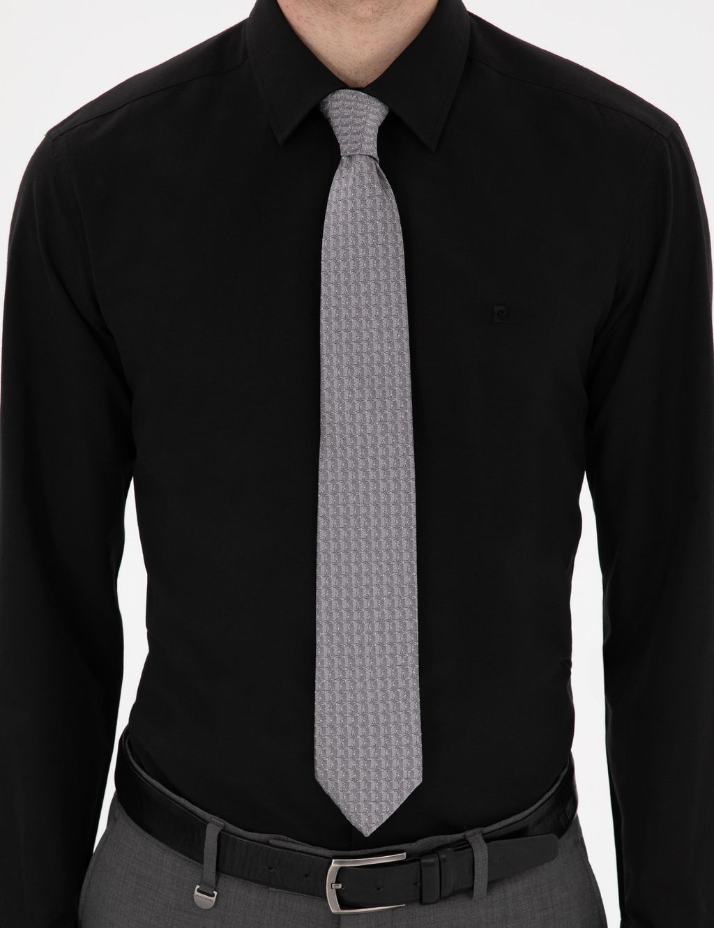 Siyah Regular Fit Uzun Kollu Basic G_mlek