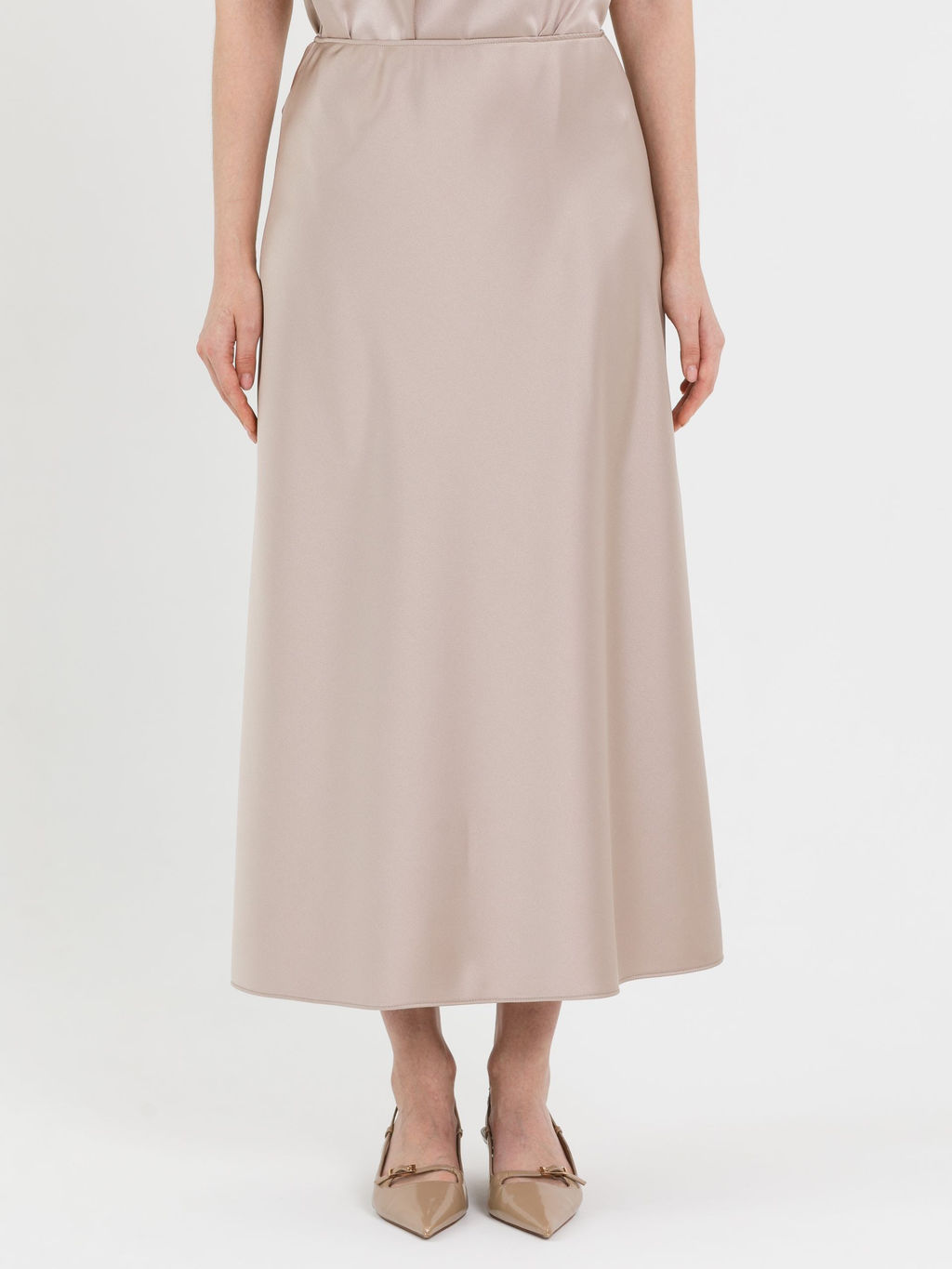 Юбка атласная