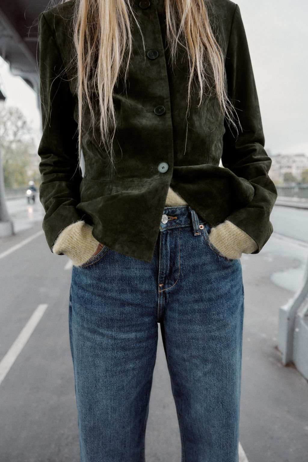 Z1975 WIDE-LEG CROPPED HIGH-WAIST JEANS - Zara фото 3