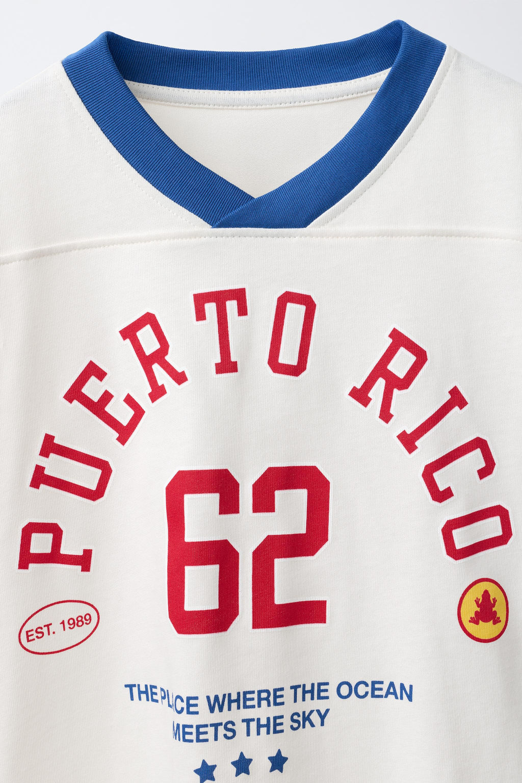 CAMISETA VARSITY TEXTO / Blanco roto - Zara фото 3