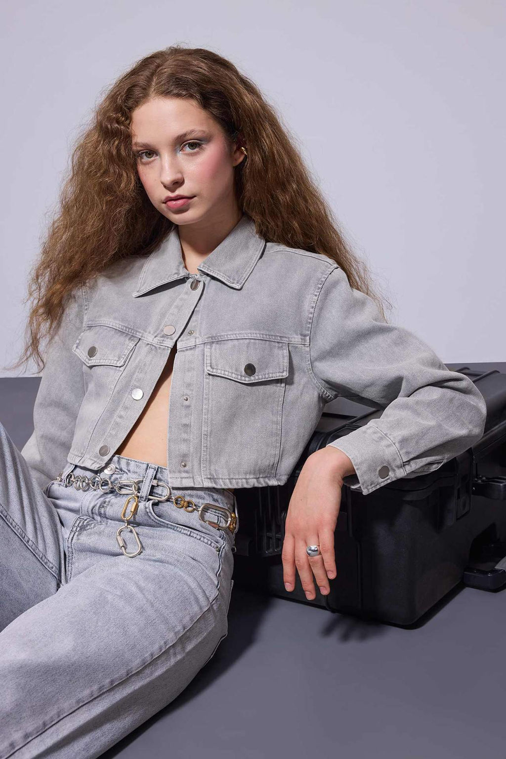 Coool Oversize Genis Kal?p Gabardin Uzun Kollu Gomlek - Defacto фото 2