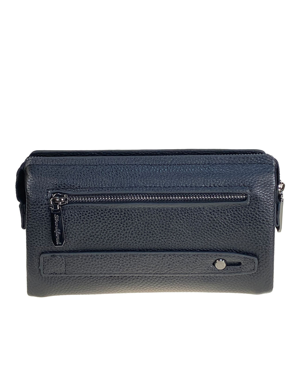 Клатч мужской из натуральной кожи, цвет черный - Greta фото 2