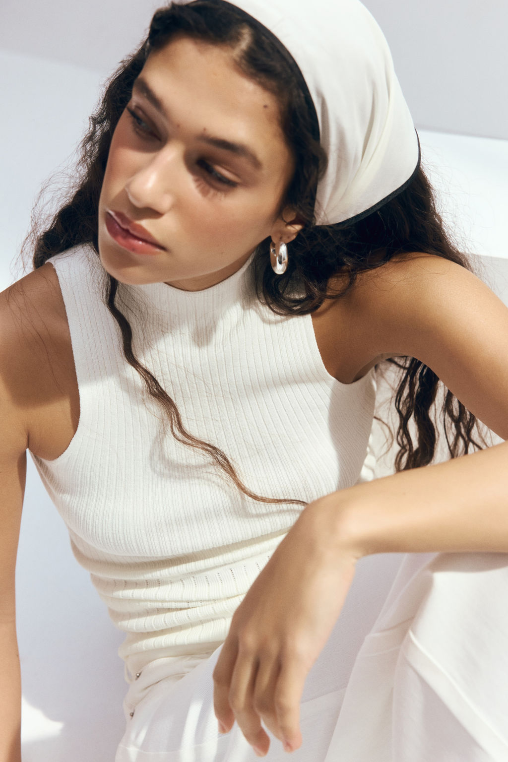 Top de canal? con cuello perkins - H&m фото 3