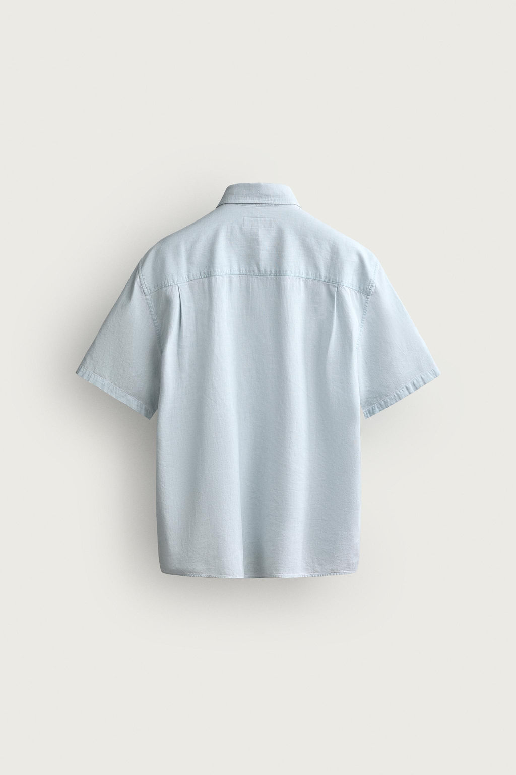 CAMISA REGULAR FIT ALGOD?N - LINO / Azul cielo - Zara фото 8