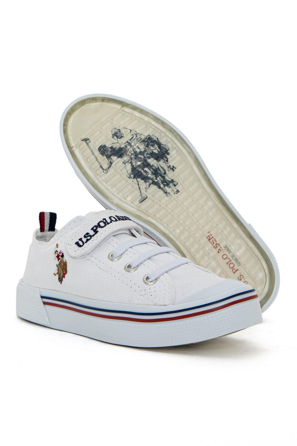 Белая спортивная обувь для мальчика Неожиданная скидка в корзине - U.s. polo assn фото 5