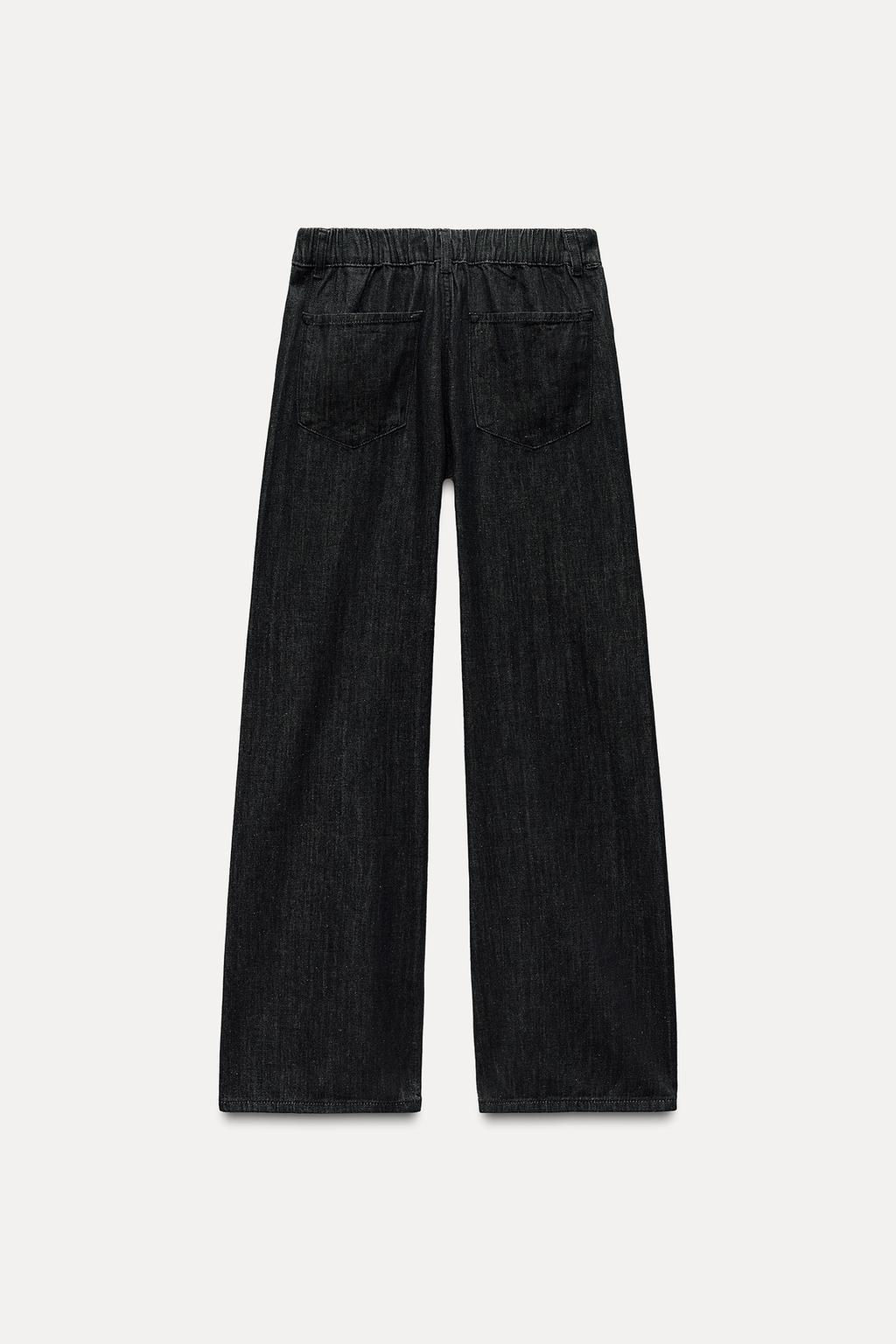 DENIM-EFFECT PYJAMA TROUSERS - Zara фото 6