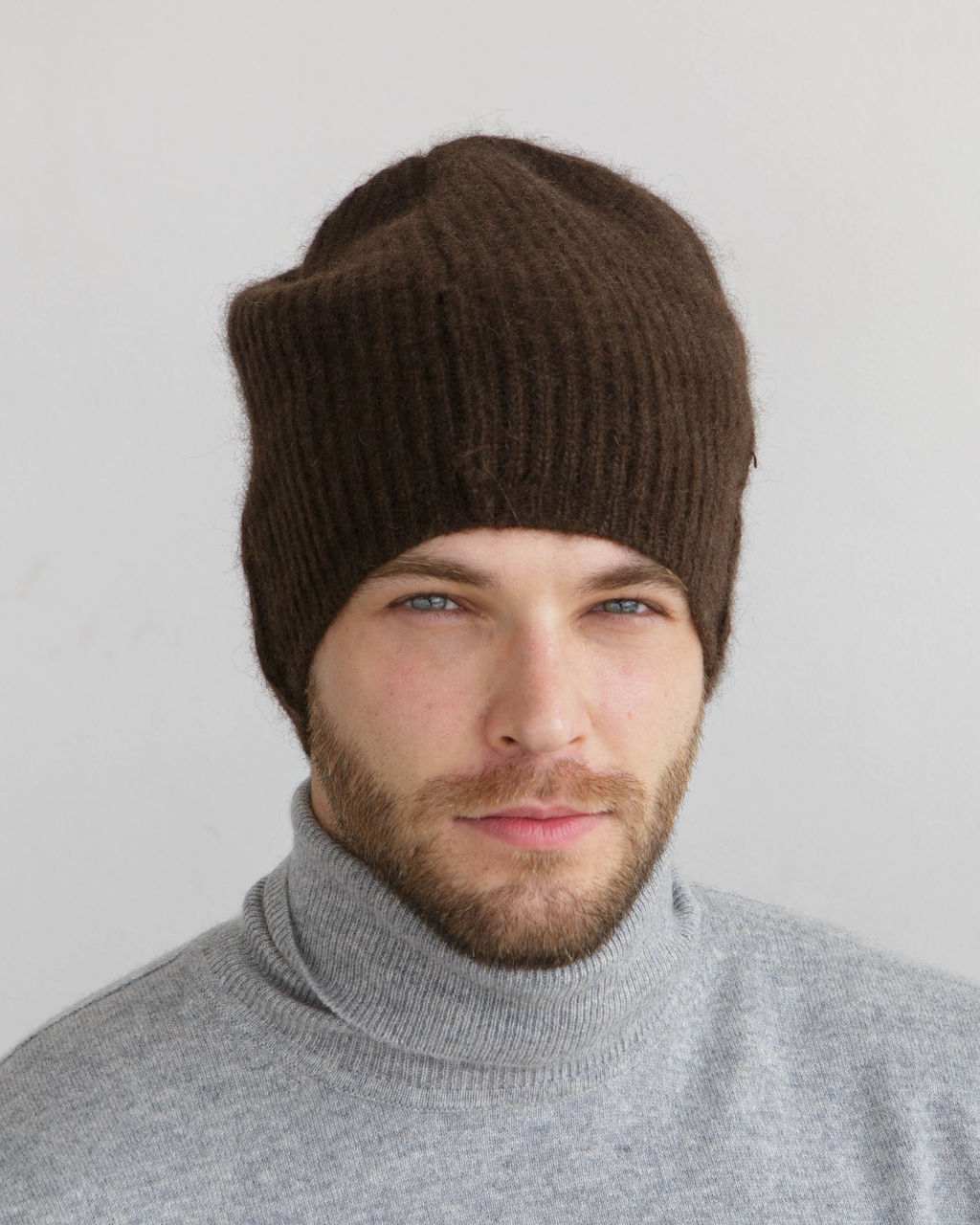 Шапка из пуха яка UL темно-коричневая - Ulzii фото 4