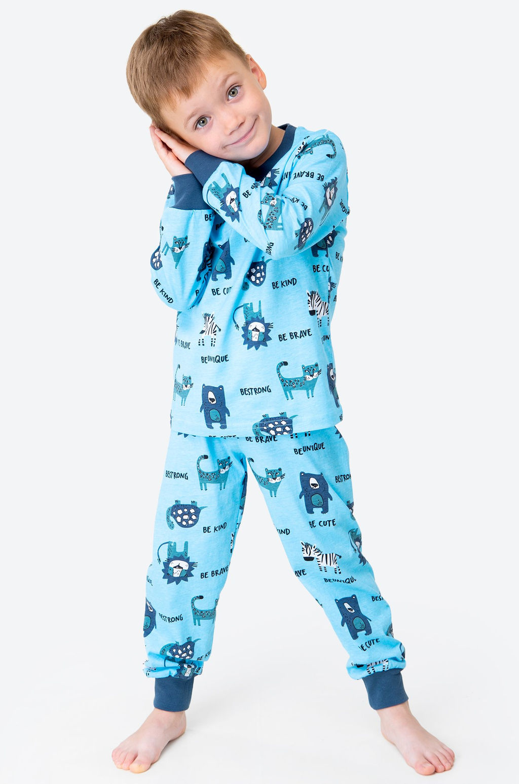 Хлопковая пижама для мальчика Bonito  фото 2