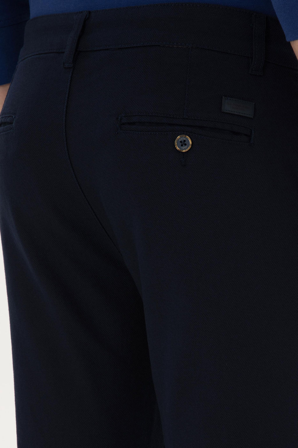 Erkek Slim Fit Lacivert Kanvas / Chino Pantolon