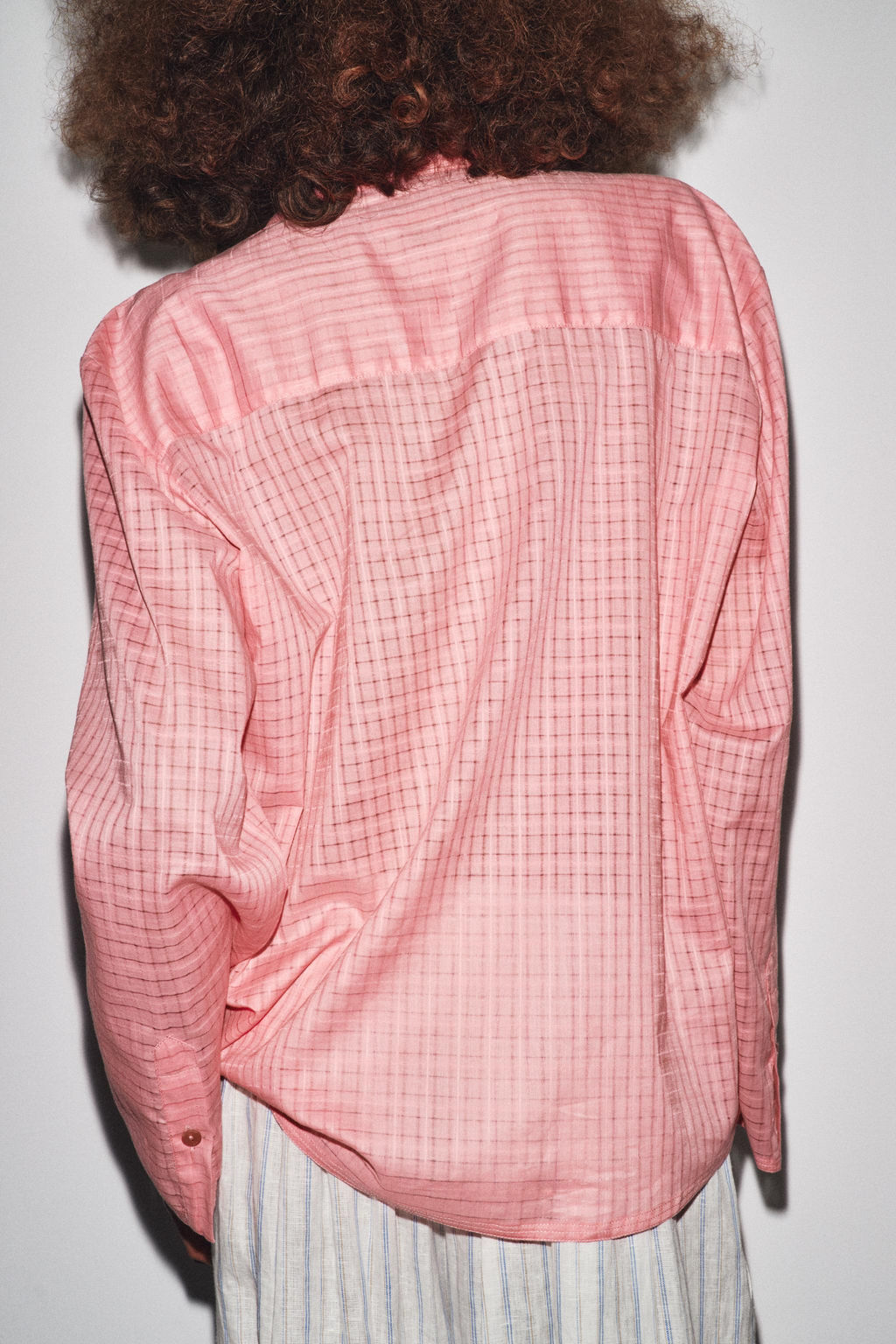 ZW COLLECTION CHECK PYJAMA SHIRT - Zara фото 14